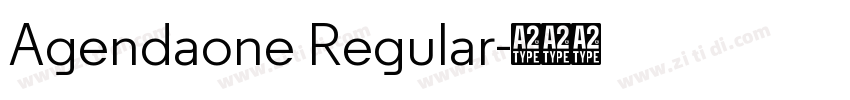 Agendaone Regular字体转换 Agendaone Regular字体转换